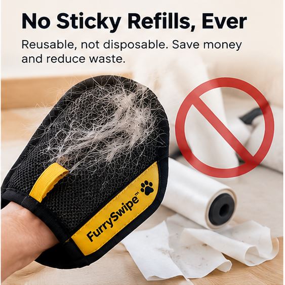 FurrySwipe - Pet Hair Remover Gloves